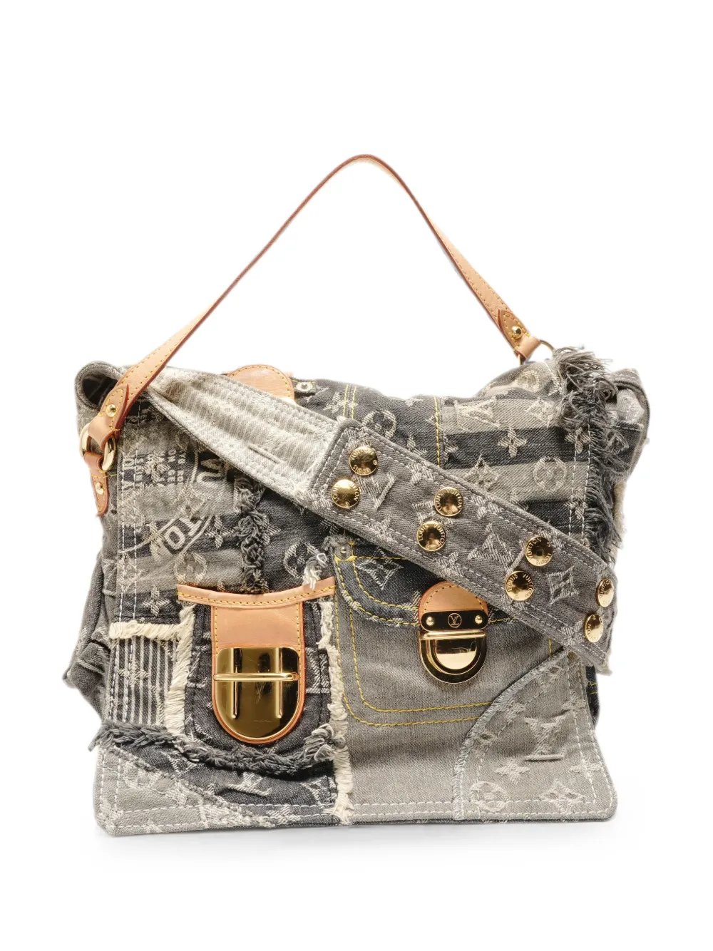 2007 Monogram-pattern patchwork tote bag 