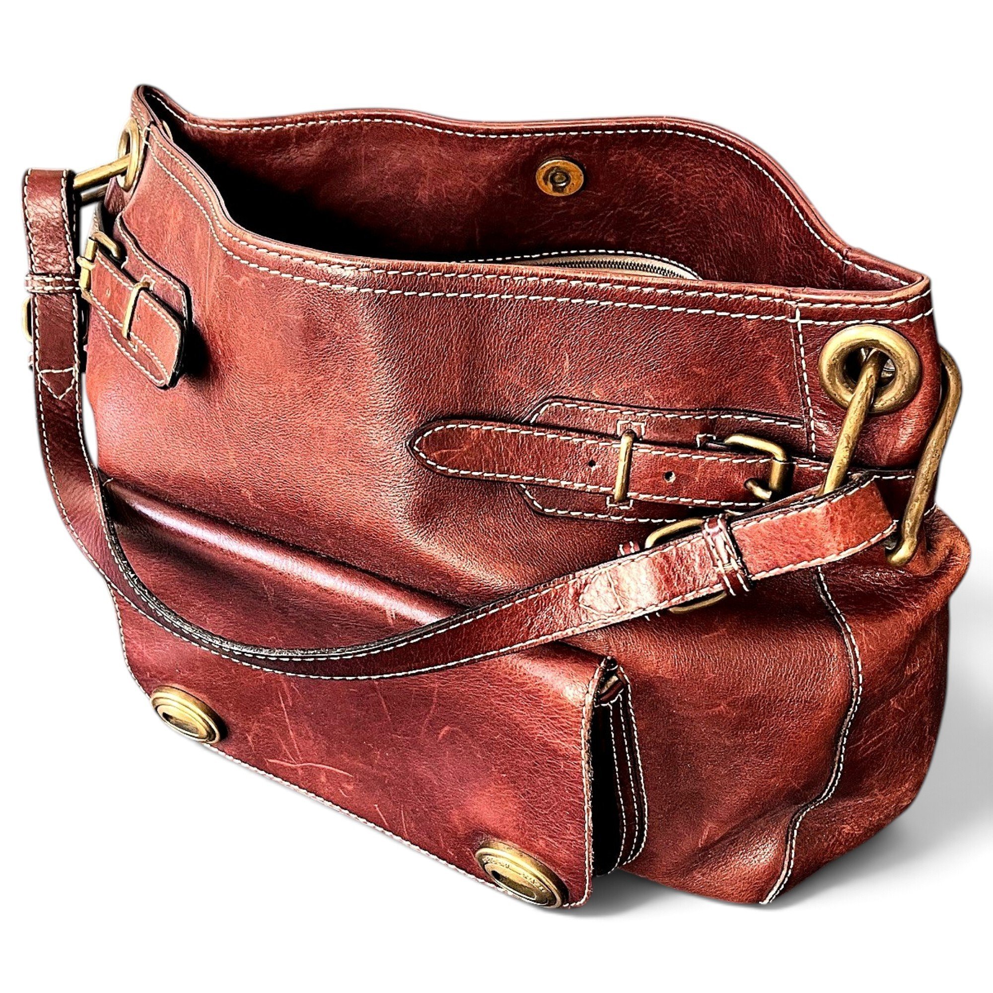 Leather handbag