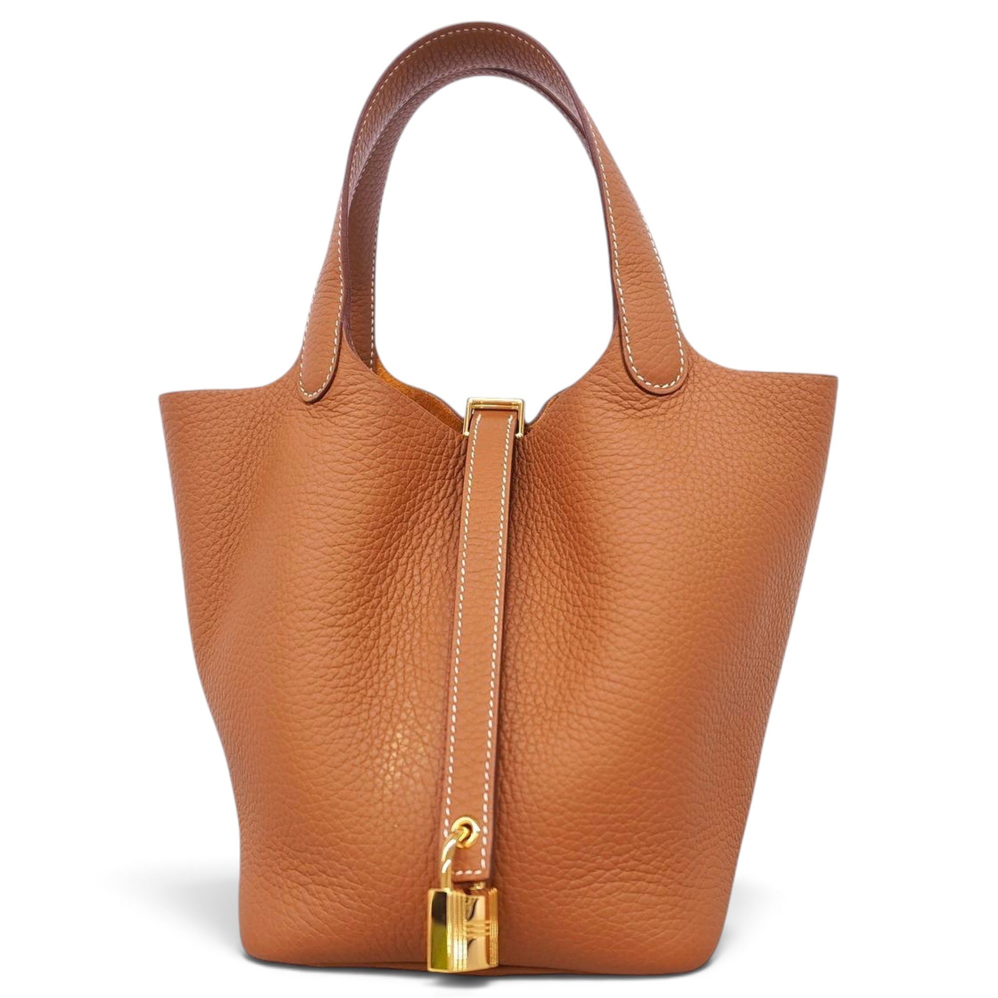 Picotin leather handbag