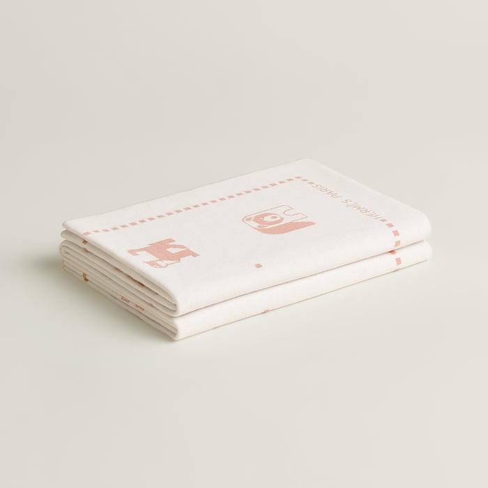 Rose Quartz Animaux Blocks Blanket