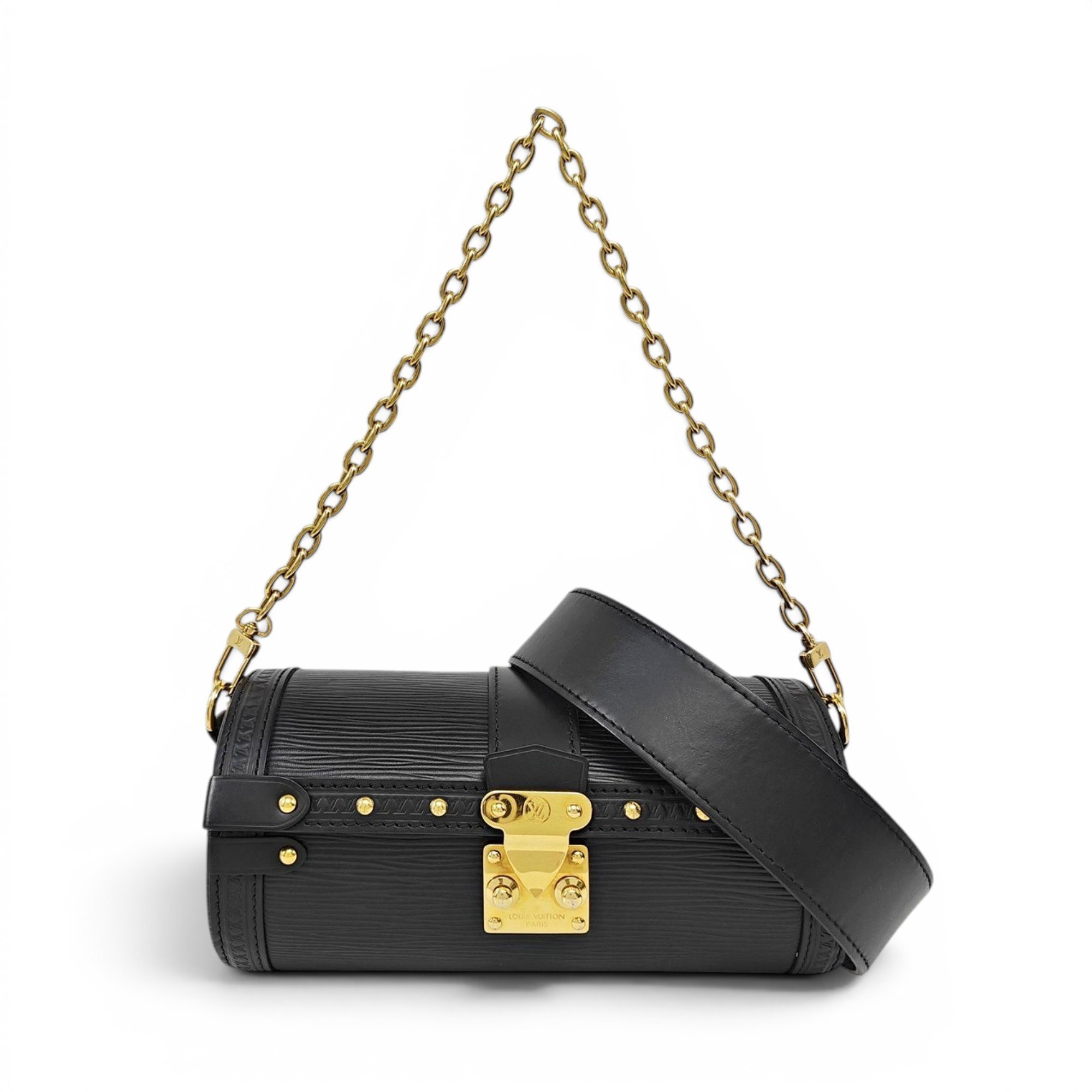 Papillon Trunk leather handbag