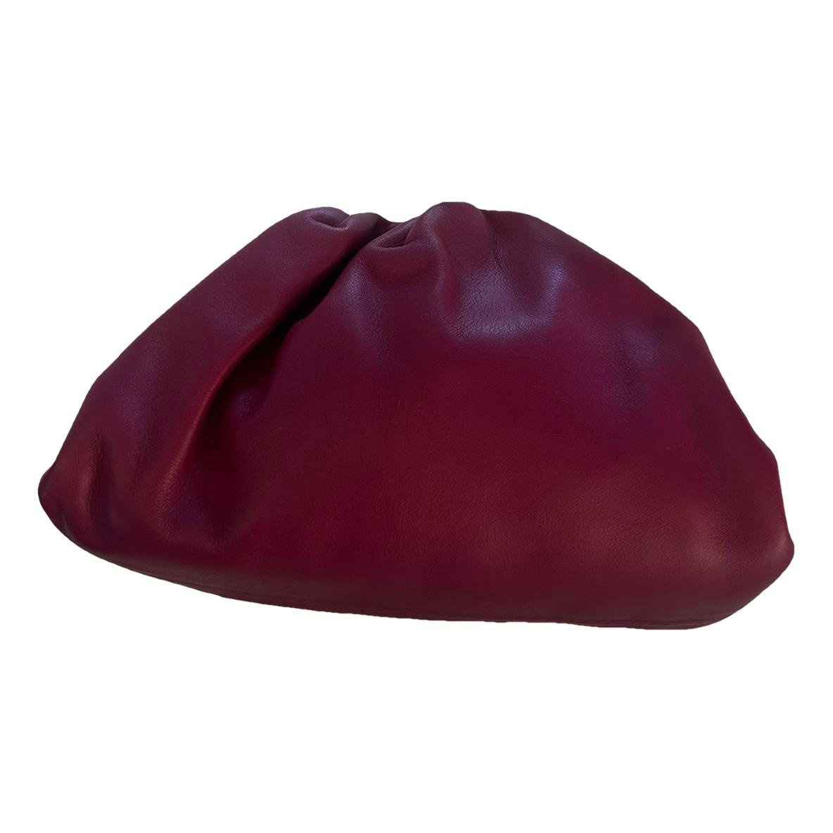 Pouch leather clutch bag