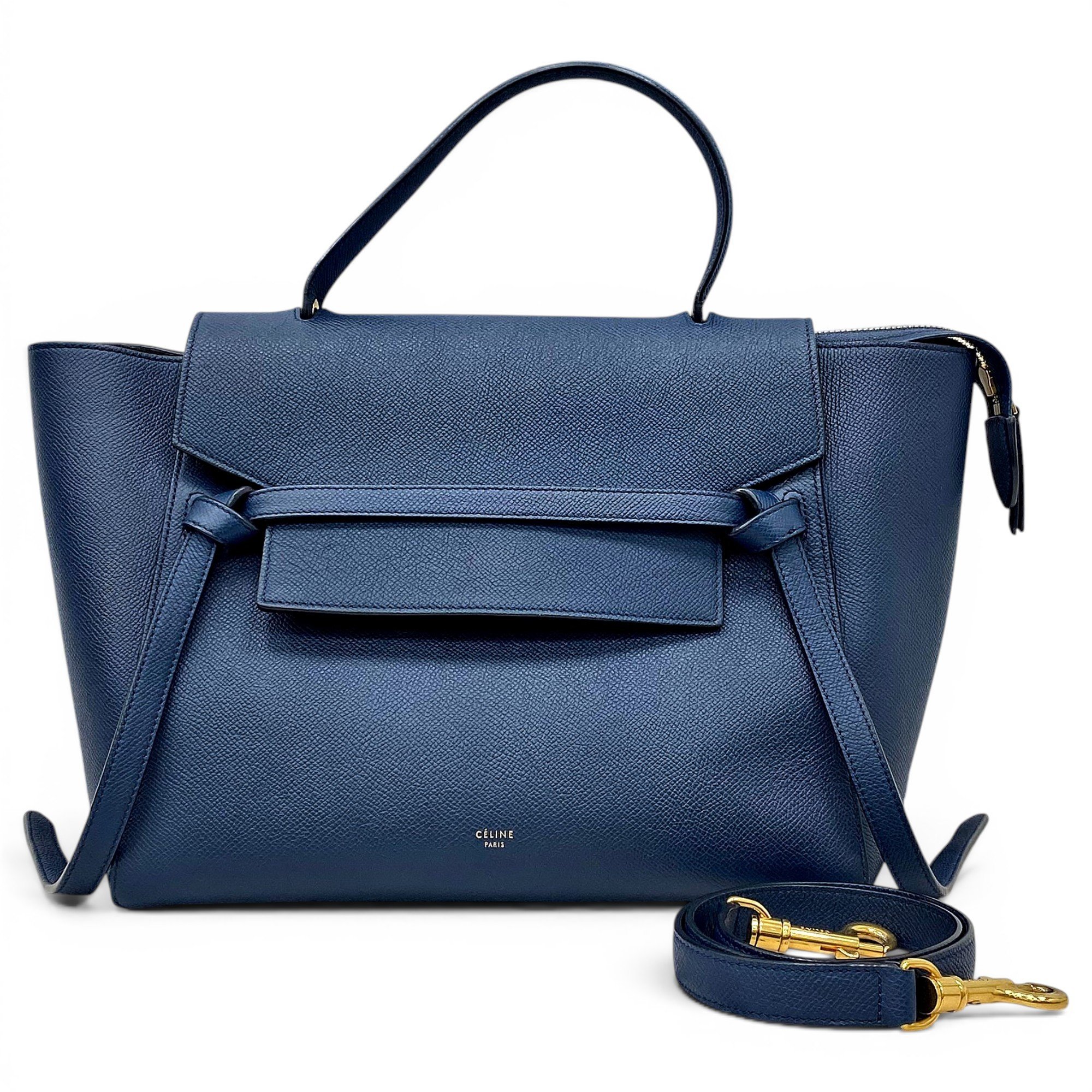 Belt leather handbag