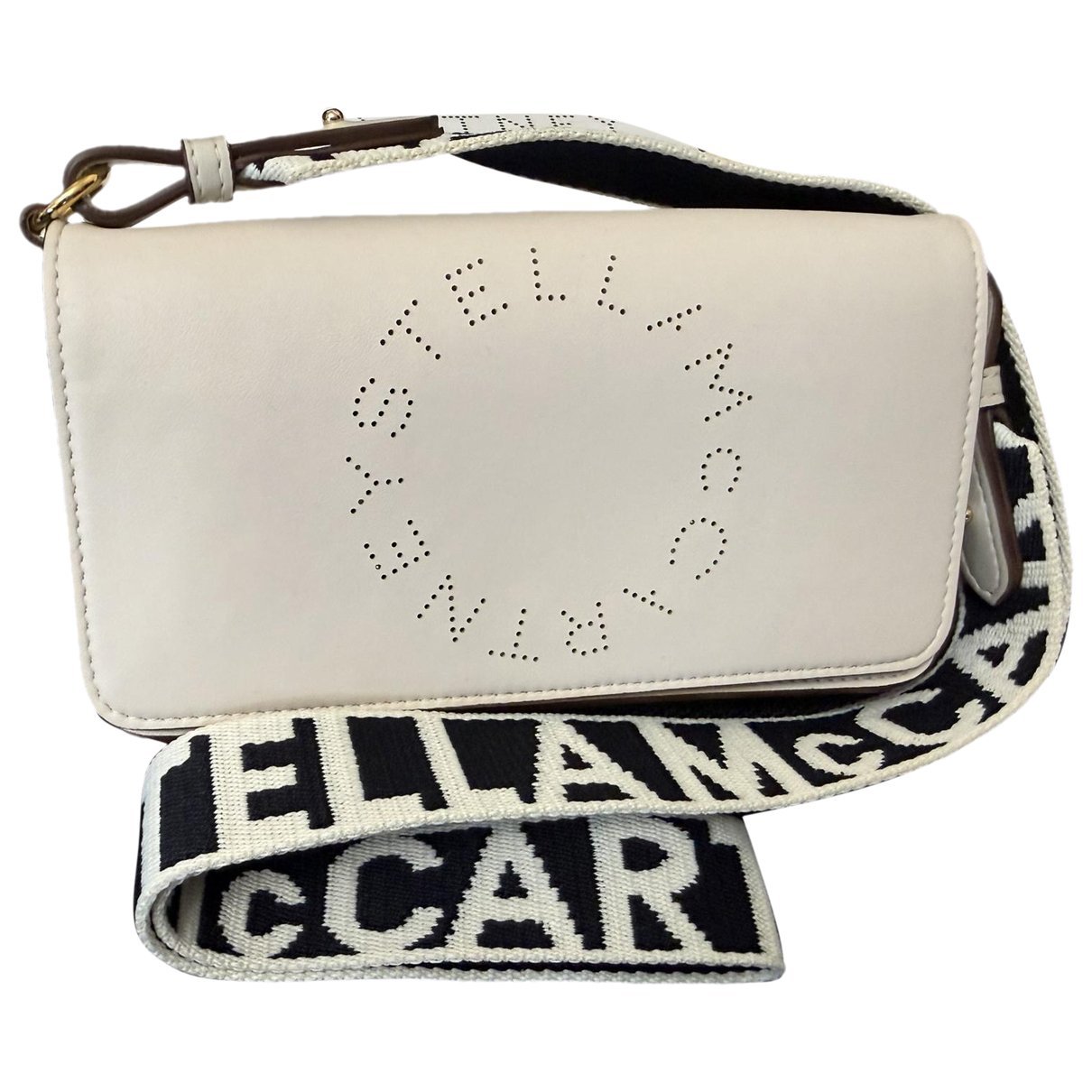 Logo leather handbag