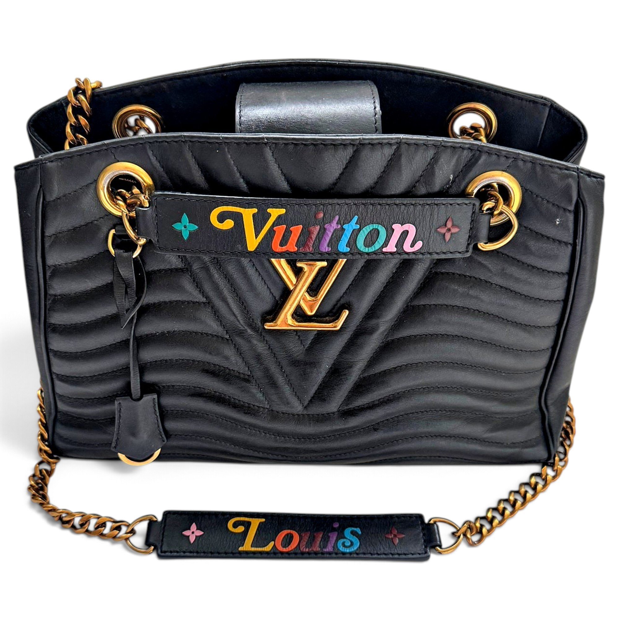 New Wave leather handbag
