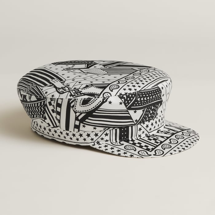 Noir Deauville Zigzag 캡