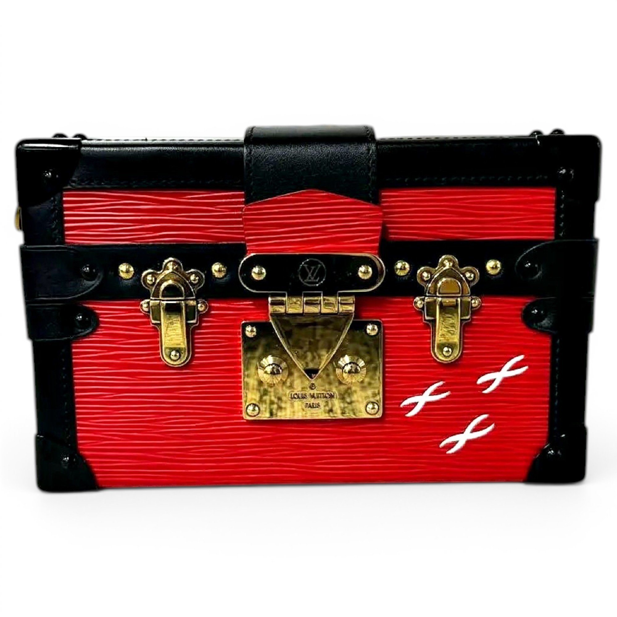 Petite Malle leather crossbody bag
