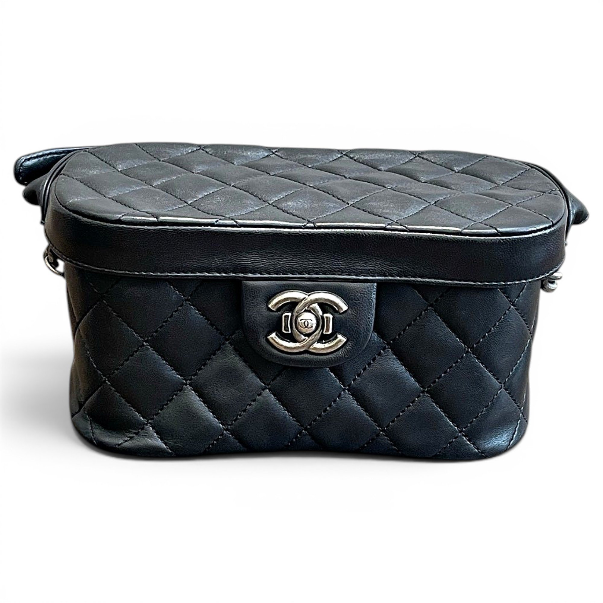 Vanity leather handbag