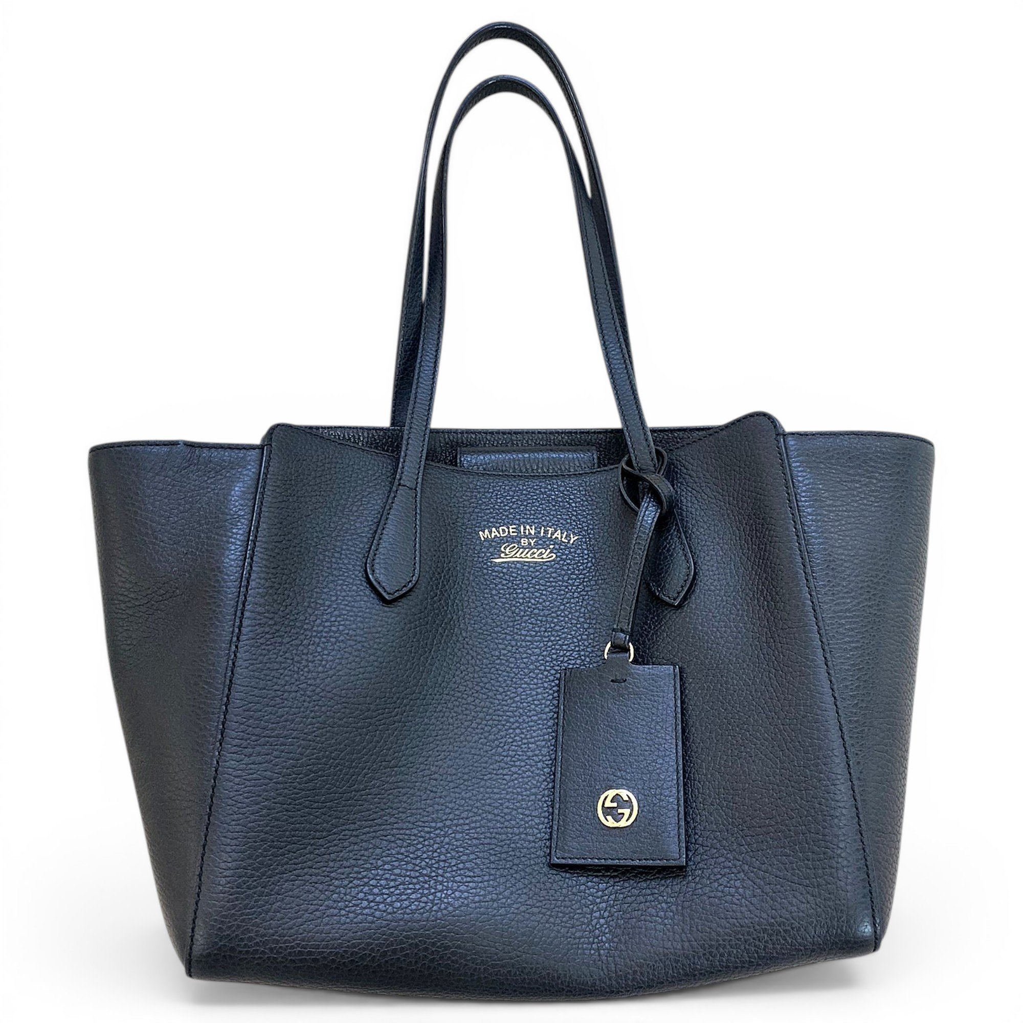 Swing leather tote