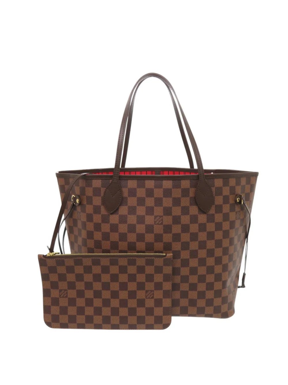 2014 Damier Ebene Neverfull MM tote bag