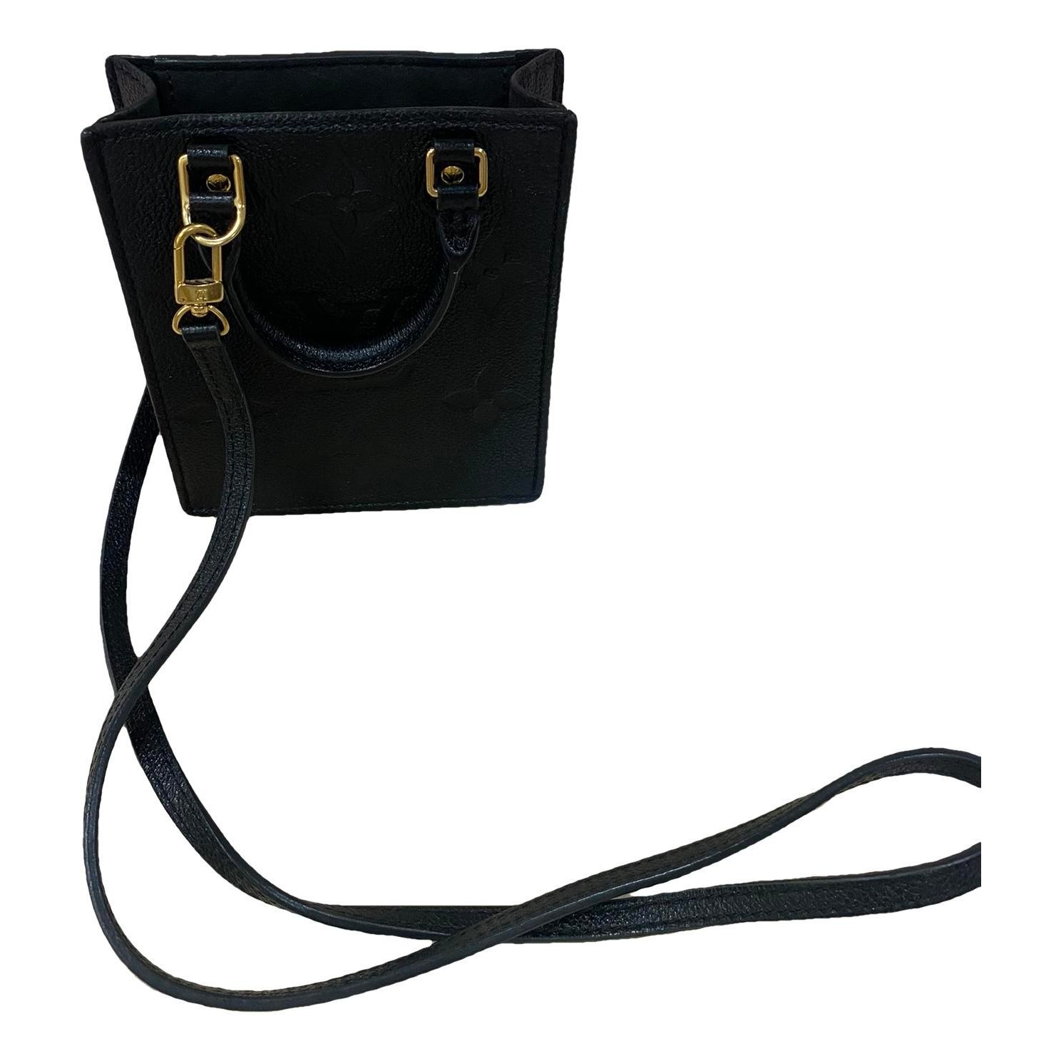 Plat leather handbag