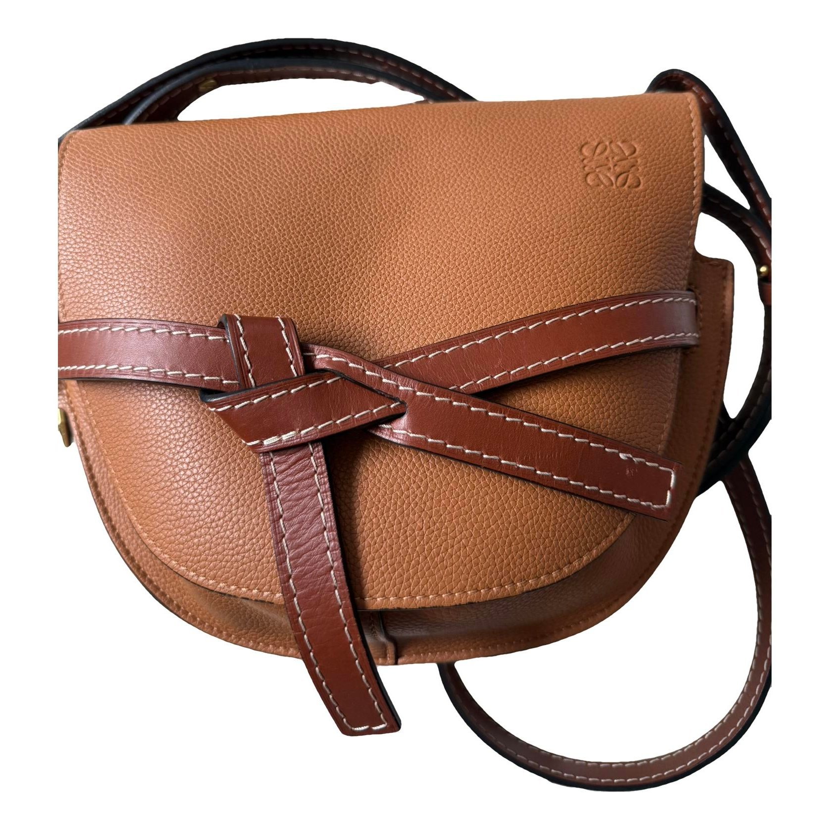 Gate leather crossbody bag