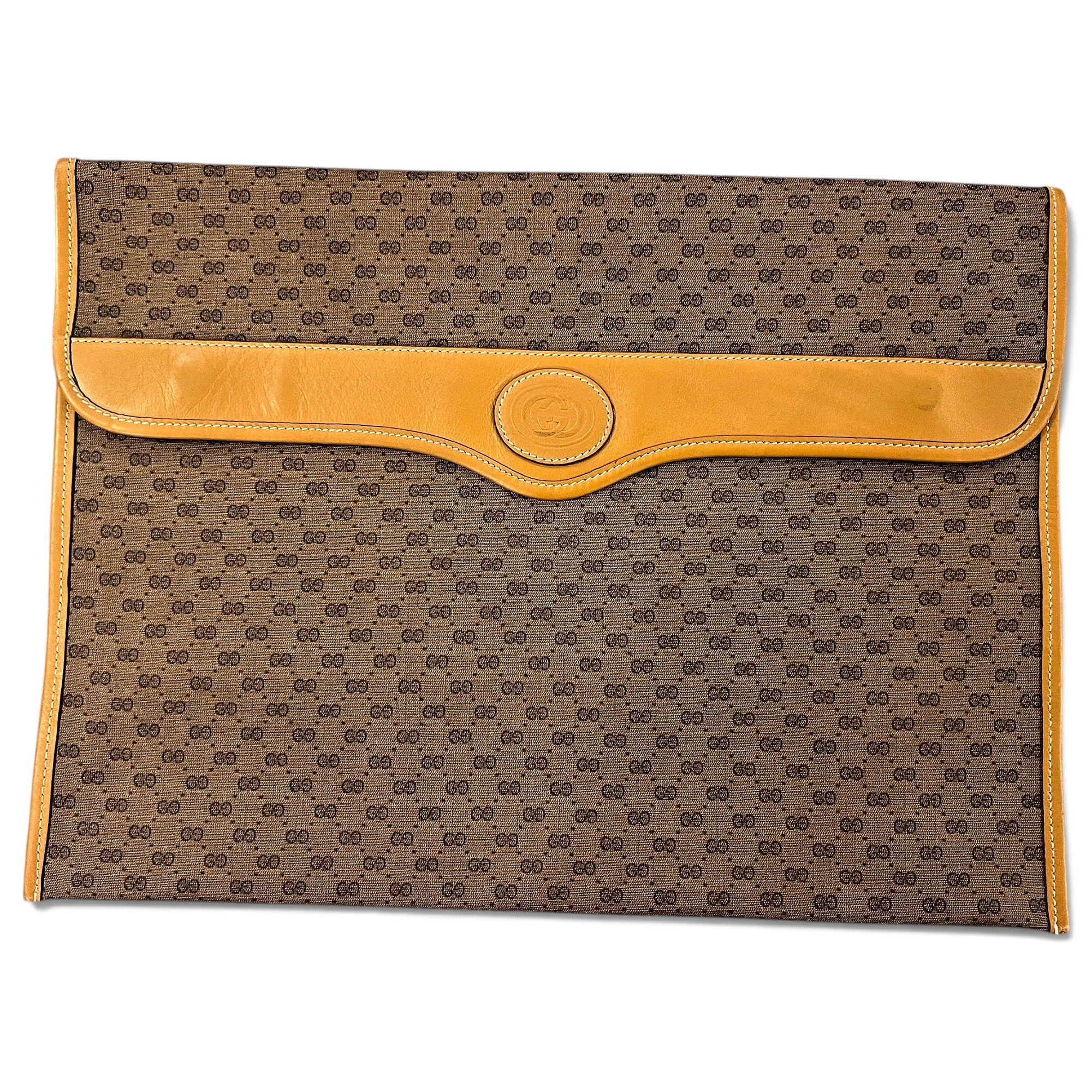 Leather clutch bag