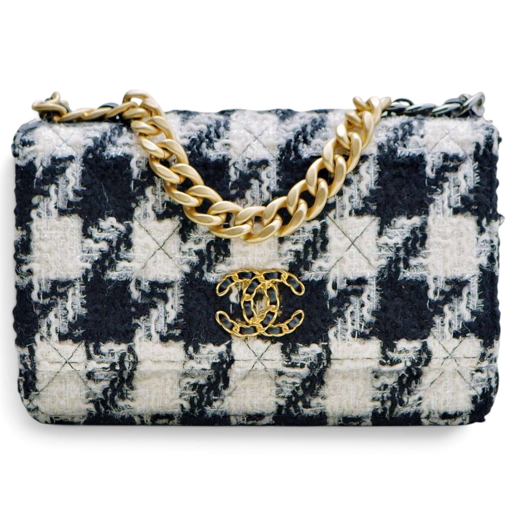 Chanel 19 tweed handbag