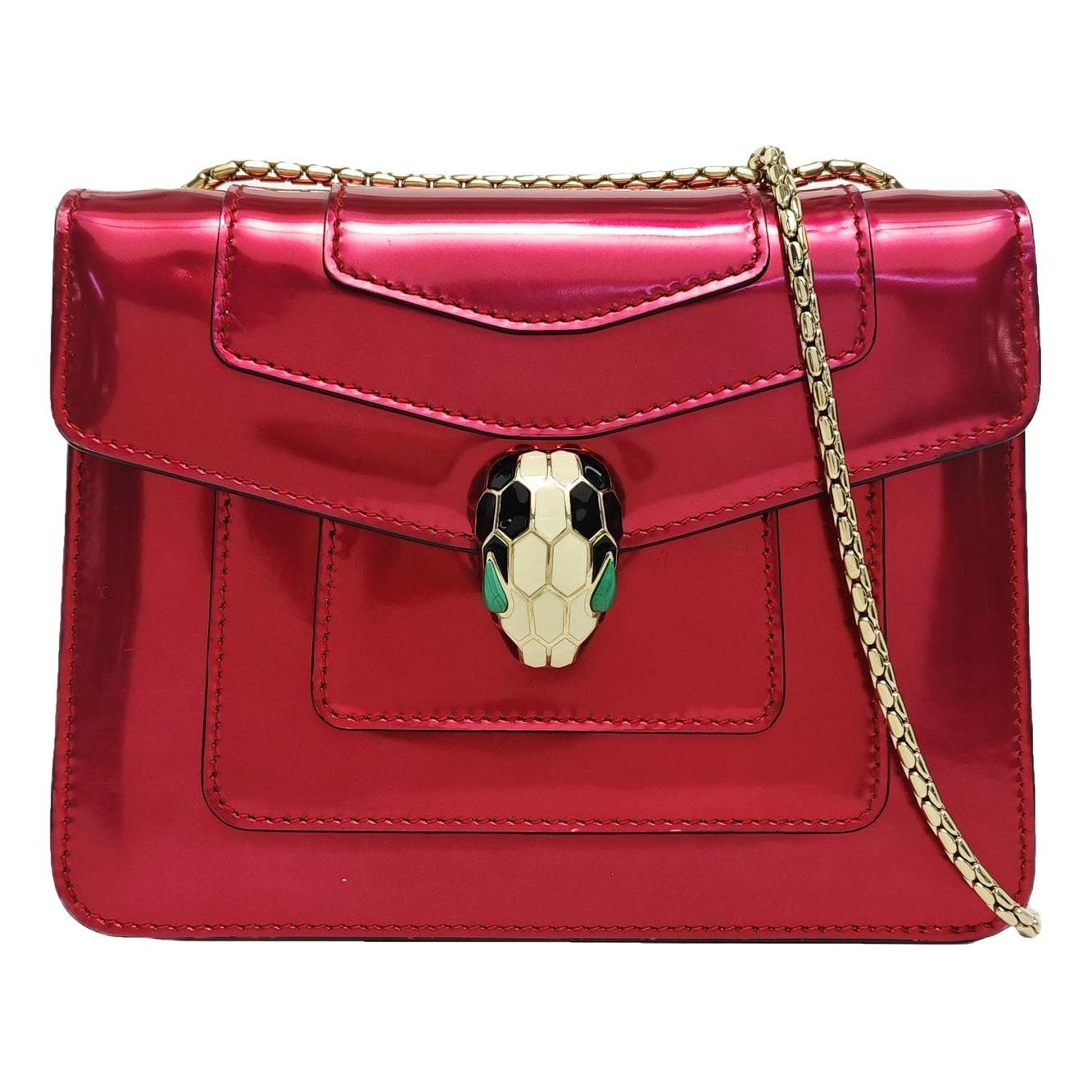 Serpenti patent leather handbag