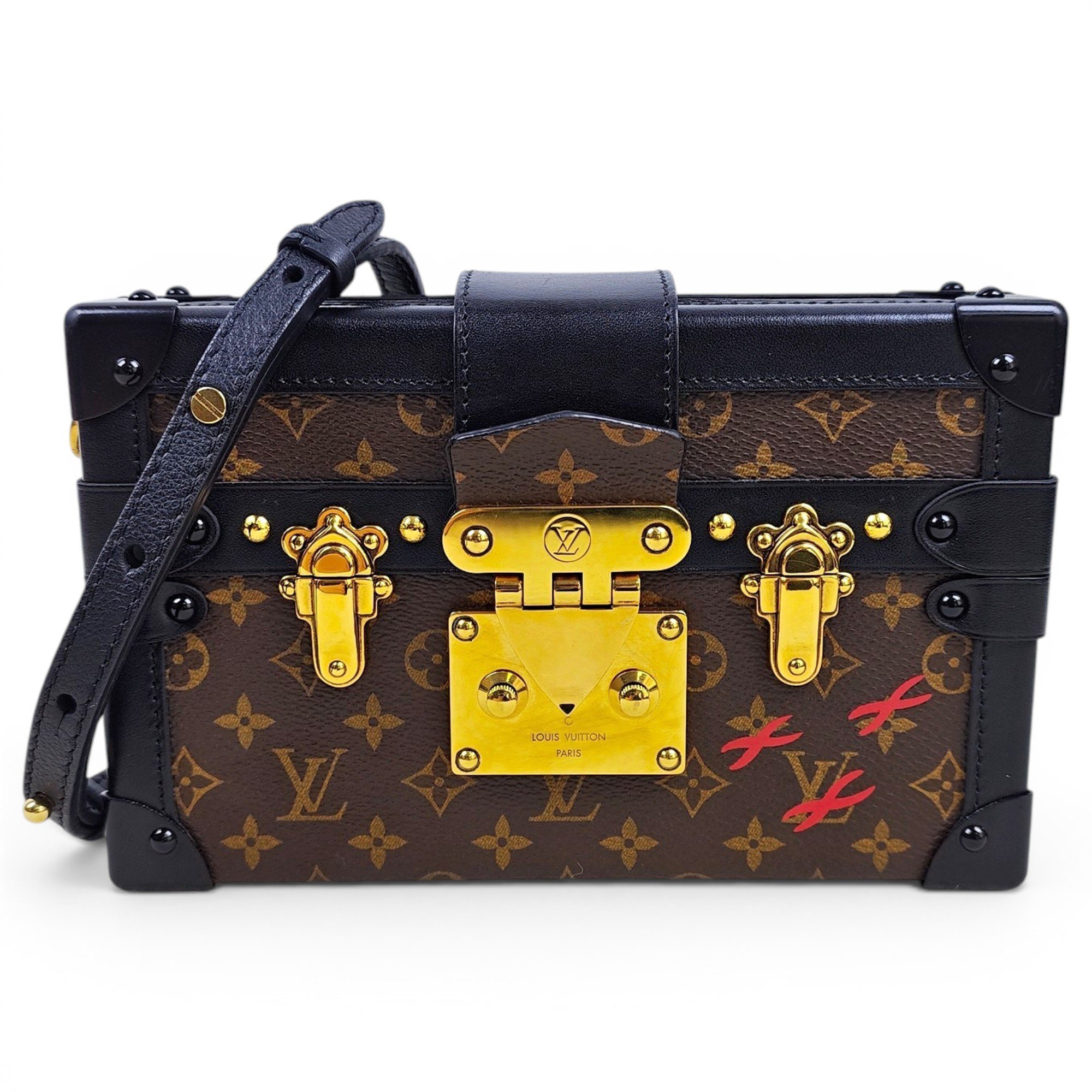 Louis Vuitton Petite Malle leather handbag