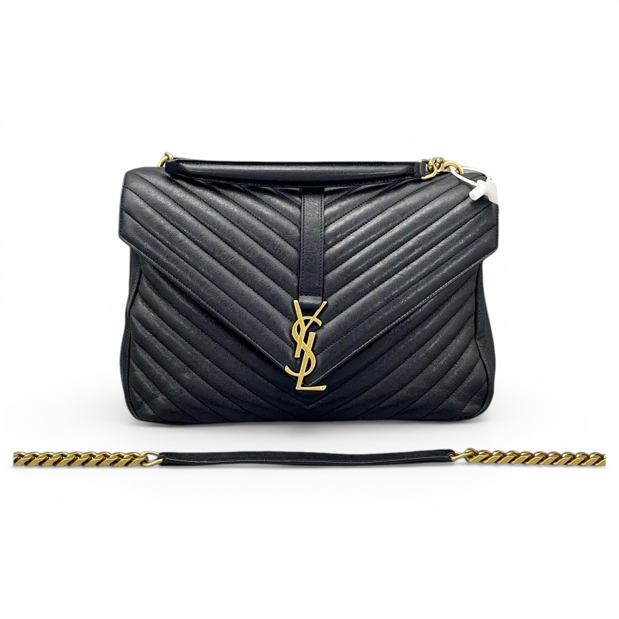 Envelope leather handbag
