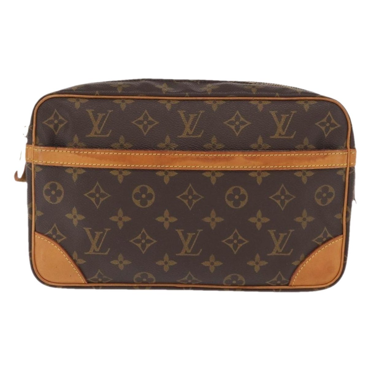 Leather clutch bag