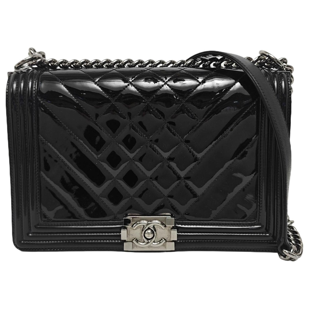 Patent leather crossbody bag