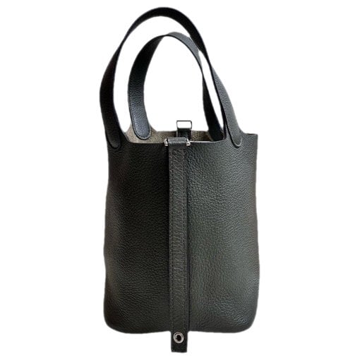 Picotin leather tote