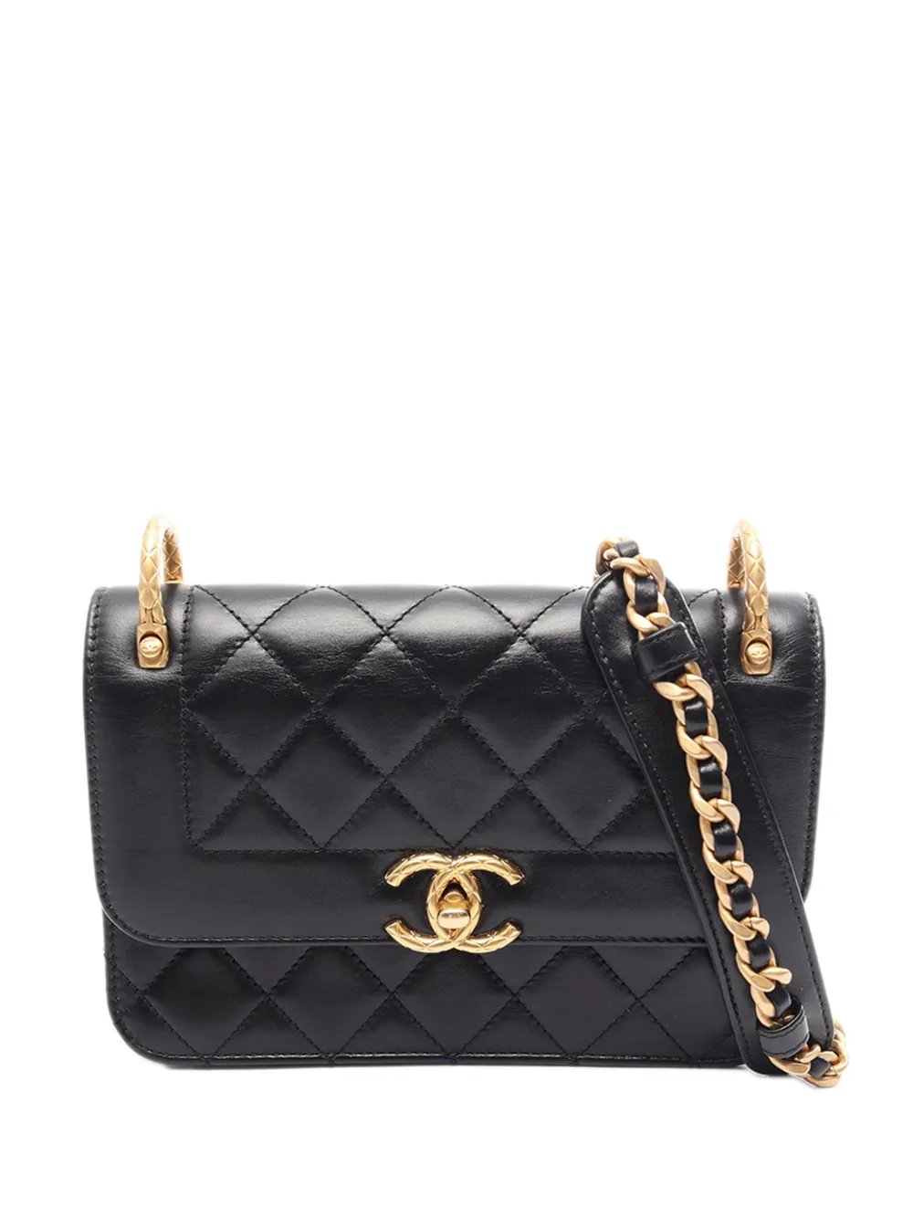 2021-2026 CC Quilted Lambskin Single Flap crossbody bag