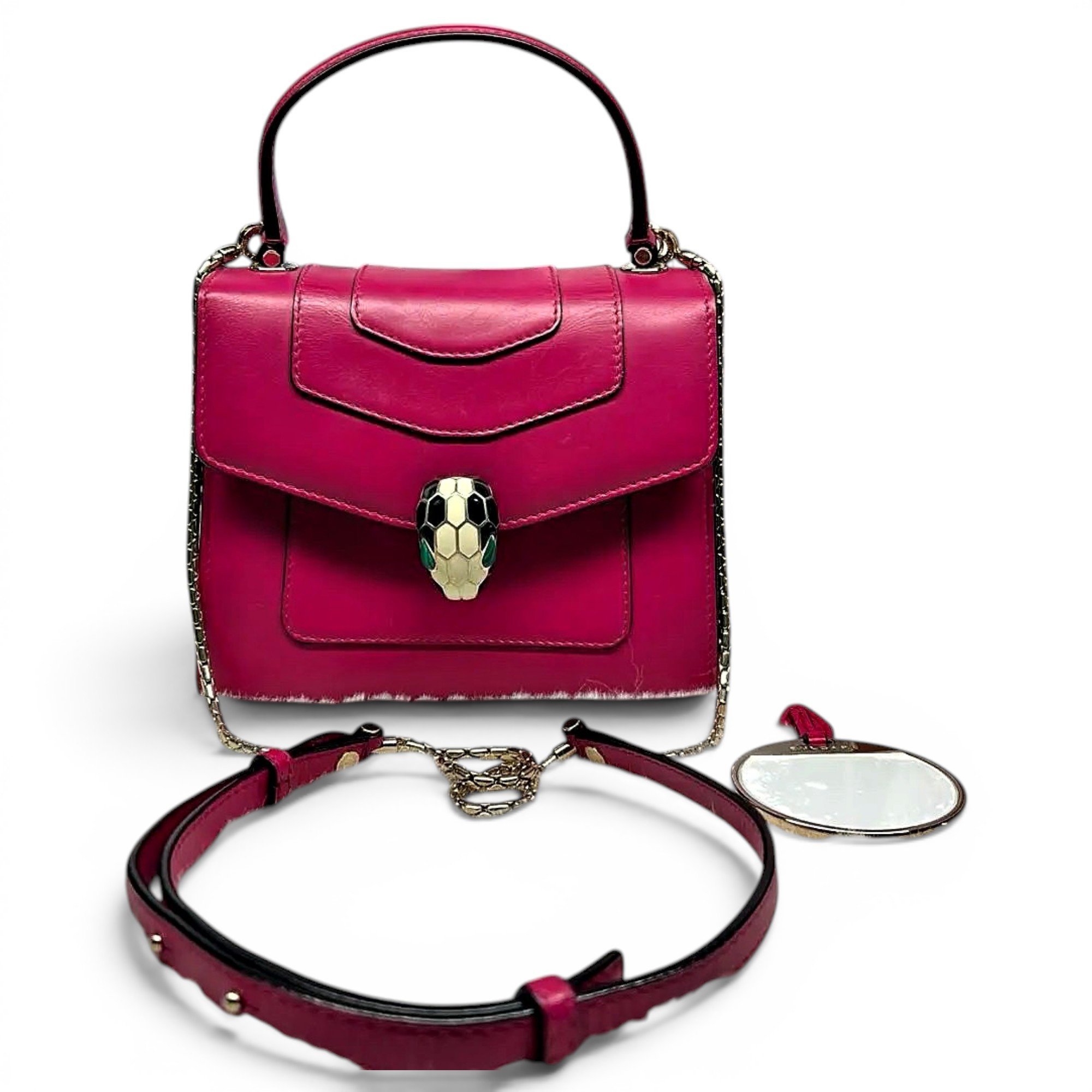 Serpenti leather crossbody bag