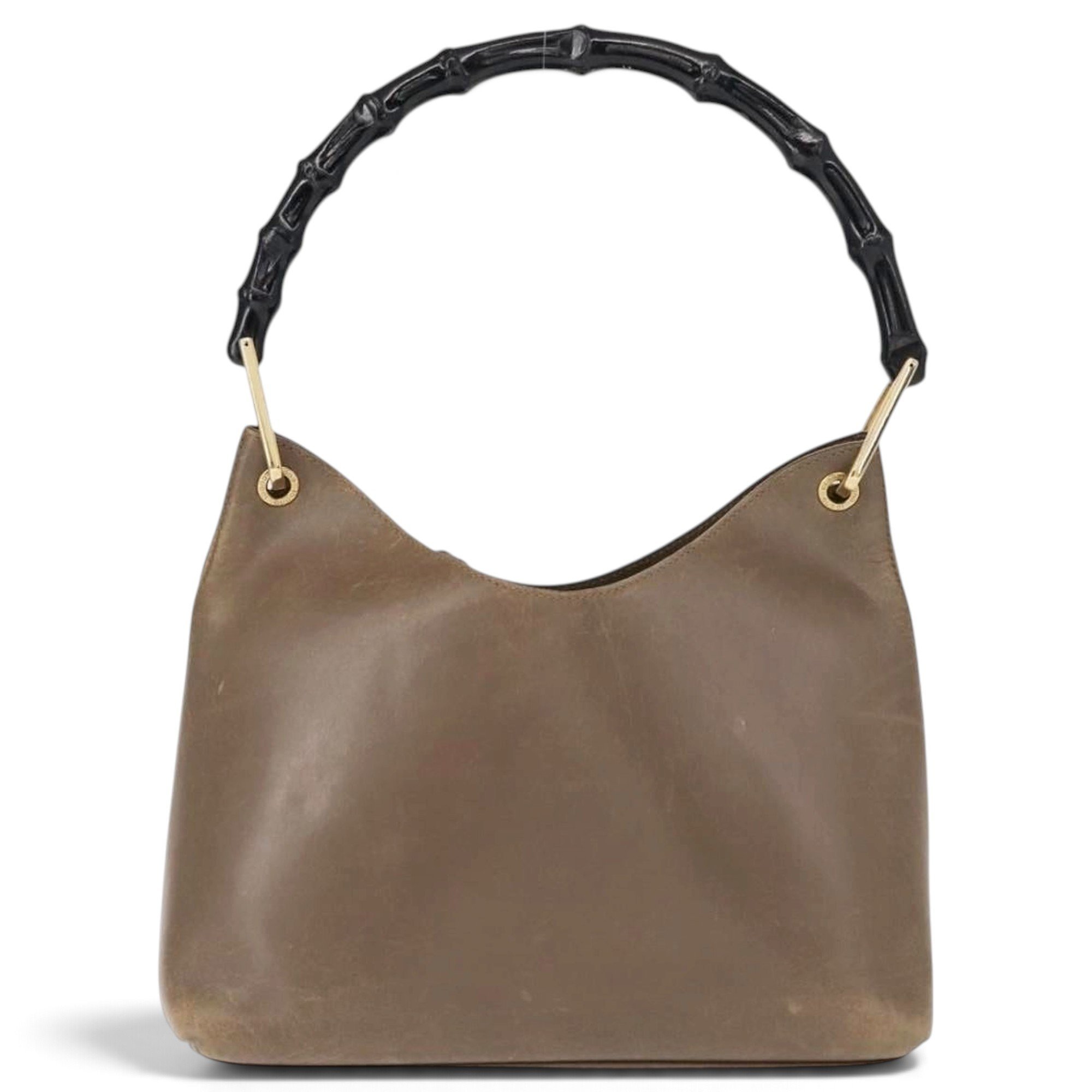 Bamboo leather handbag