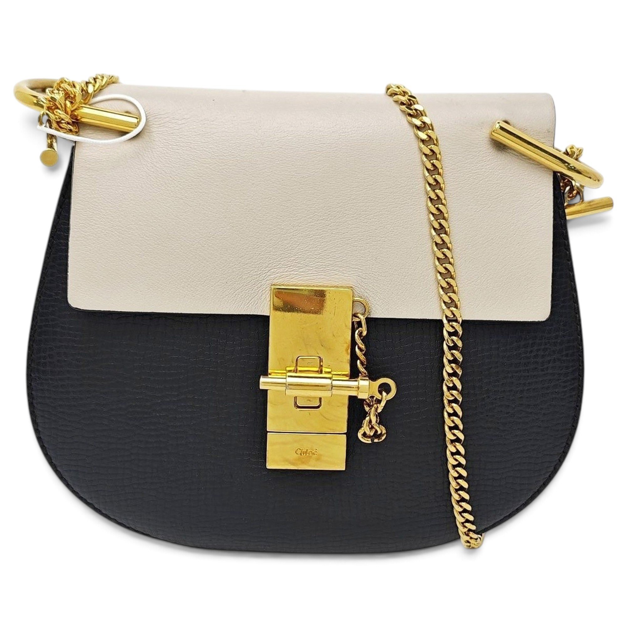 Drew leather handbag