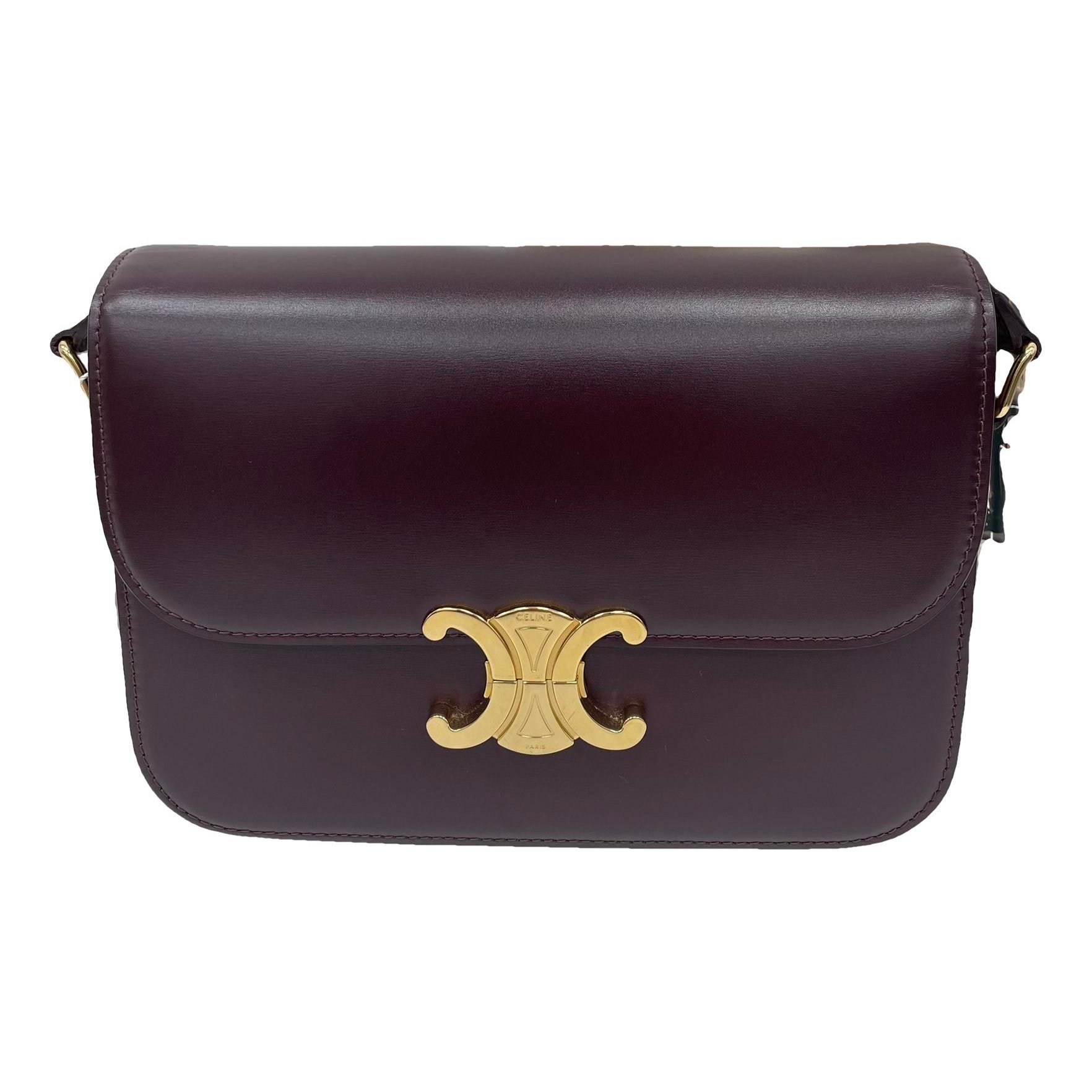 Triomphe leather handbag