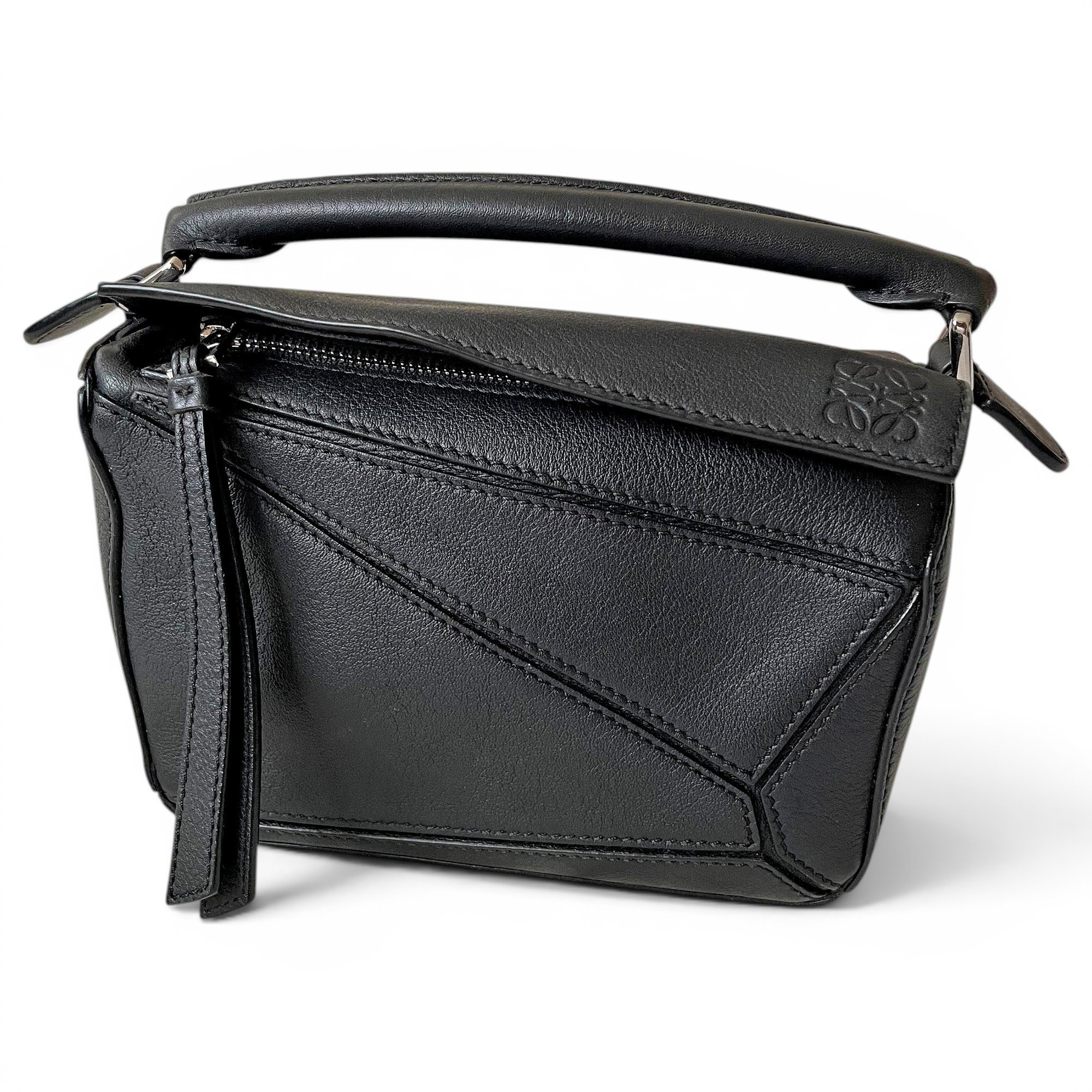 Puzzle leather mini bag