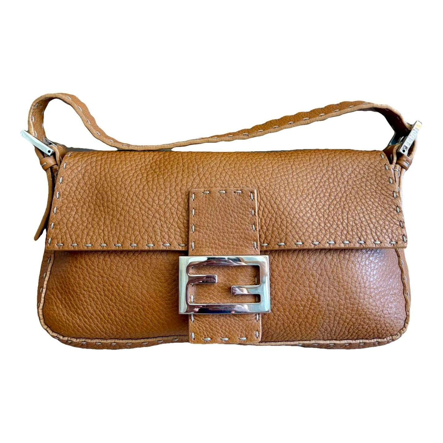 Baguette leather handbag