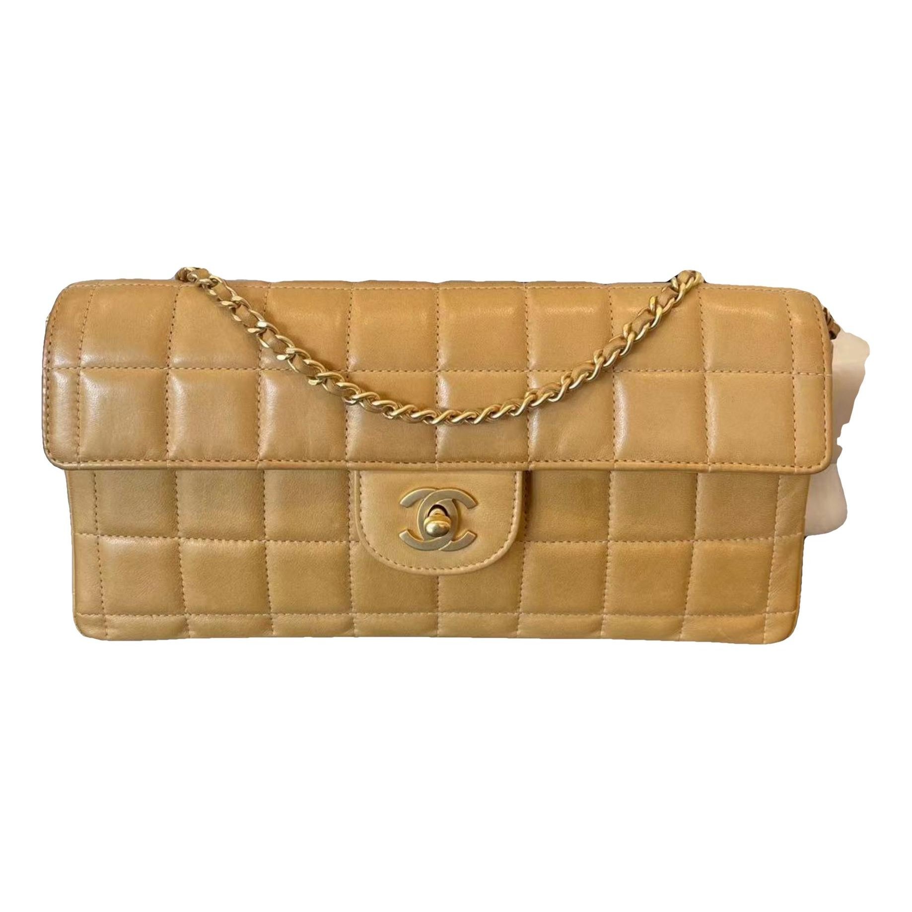 East West Chocolate Bar leather handbag