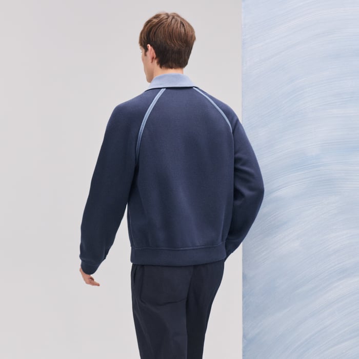 Océan "Reversible Sport" Full-zip Sweater