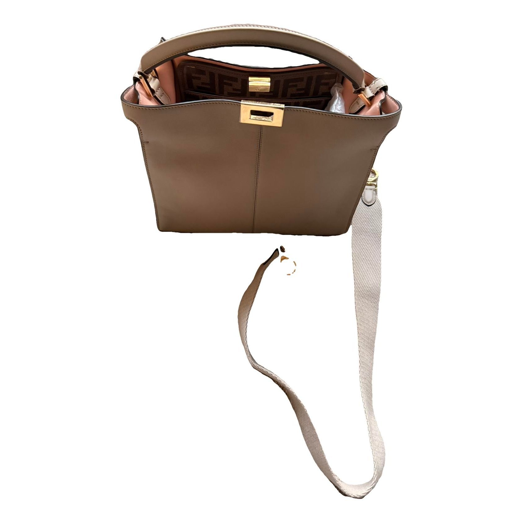 Peekaboo leather handbag