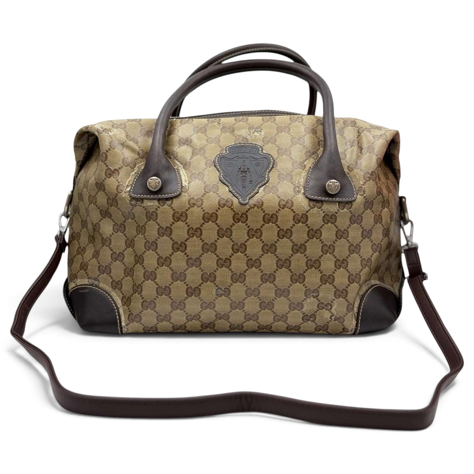 Boston leather handbag