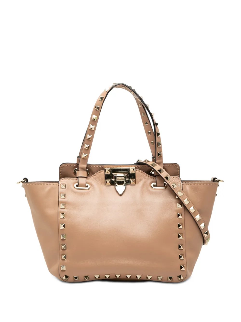 2000-2017 Mini Leather Rockstud Trapeze satchel