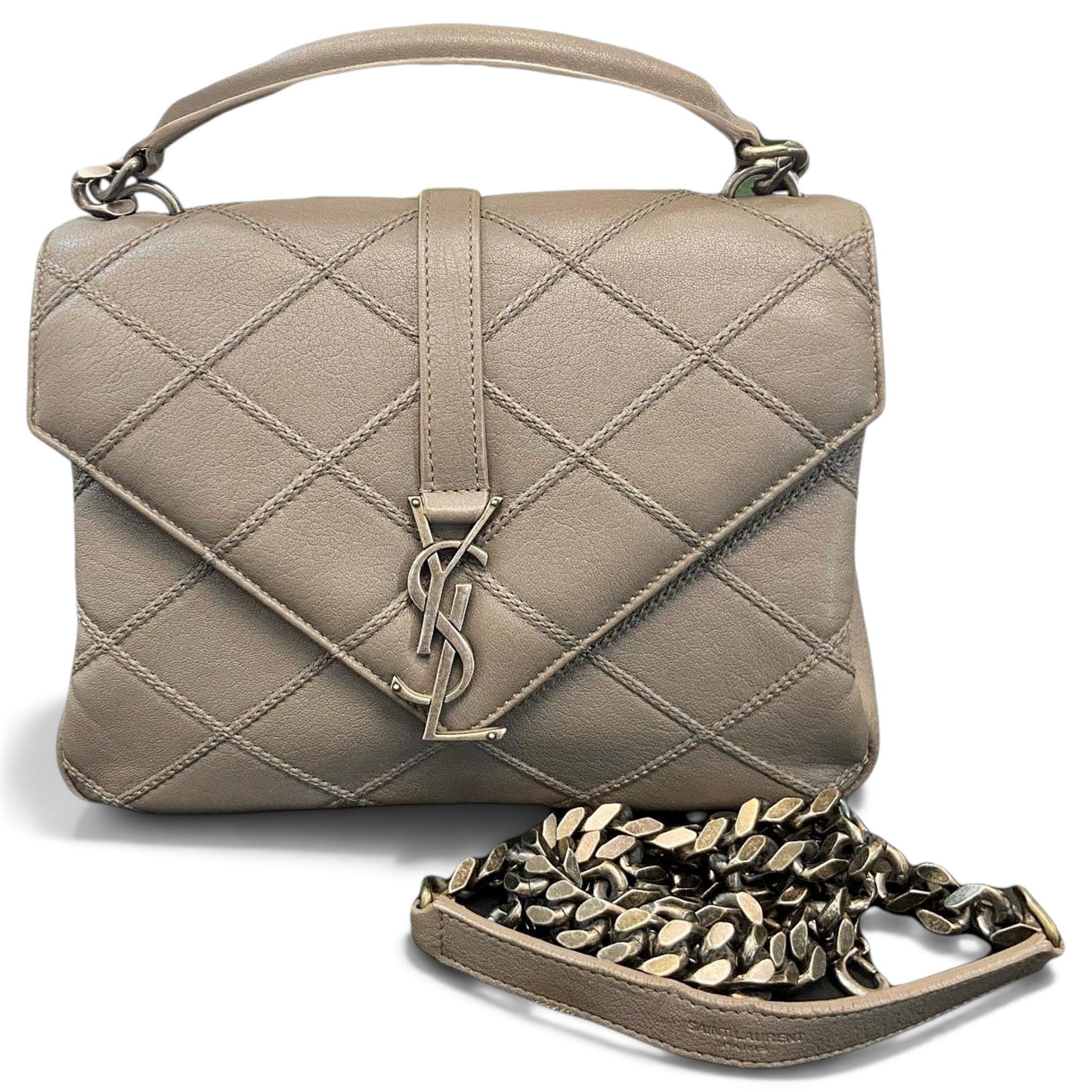 Collége monogramme leather handbag