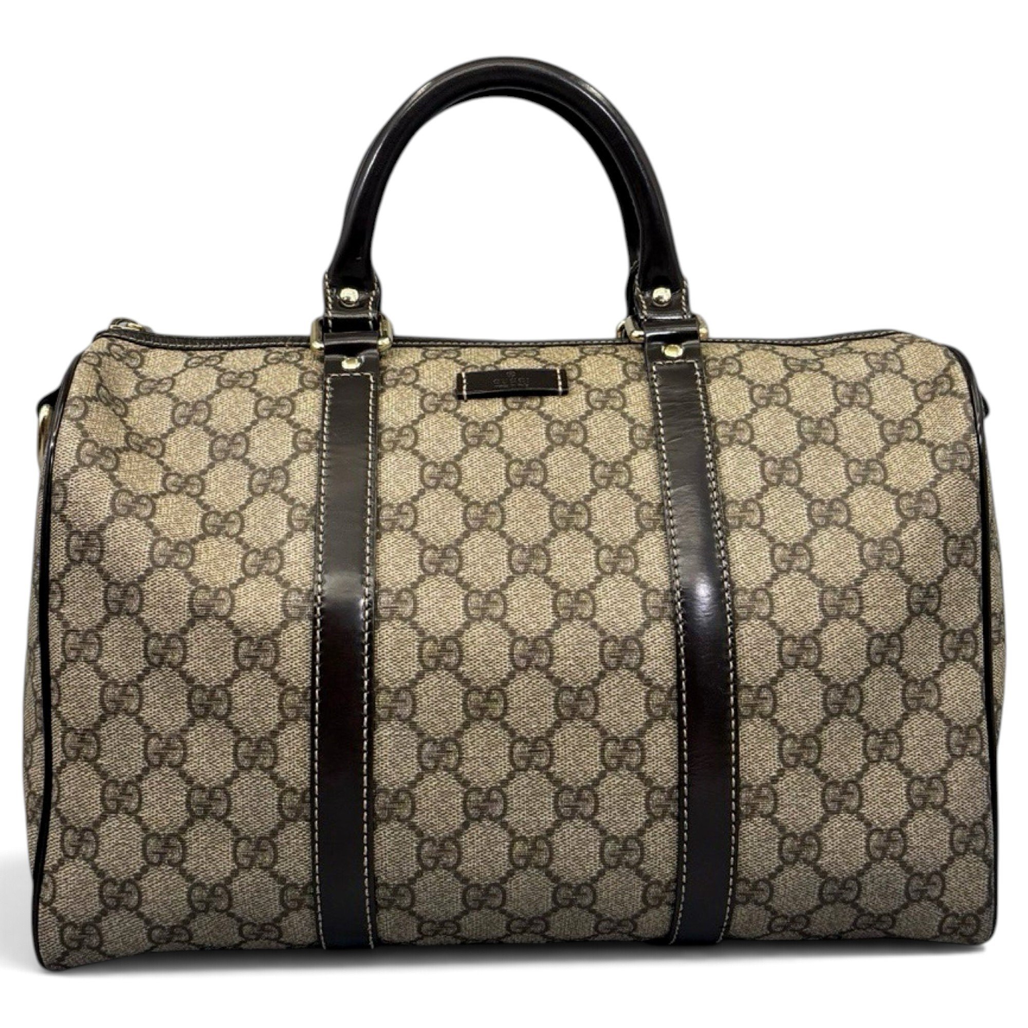 Boston leather bowling bag