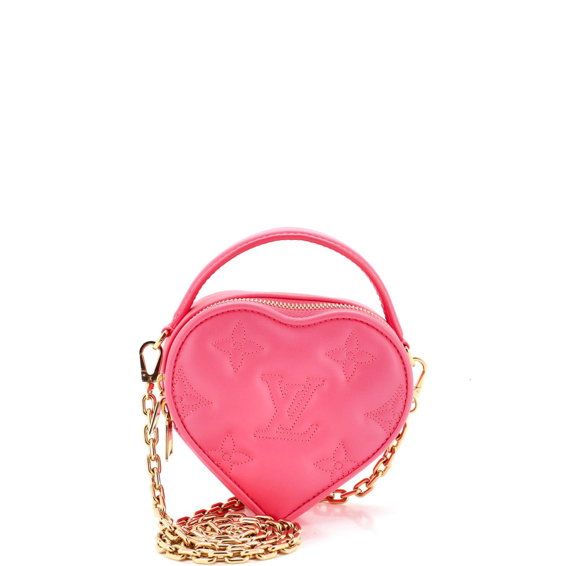 Pop My Heart Pouch Bag Bubblegram Leather