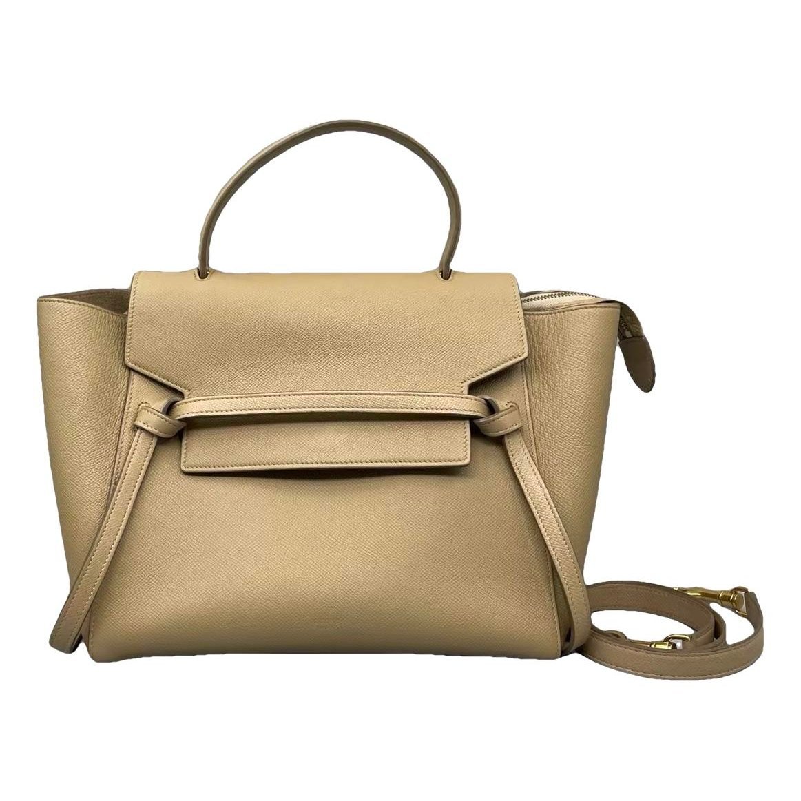 Belt leather handbag