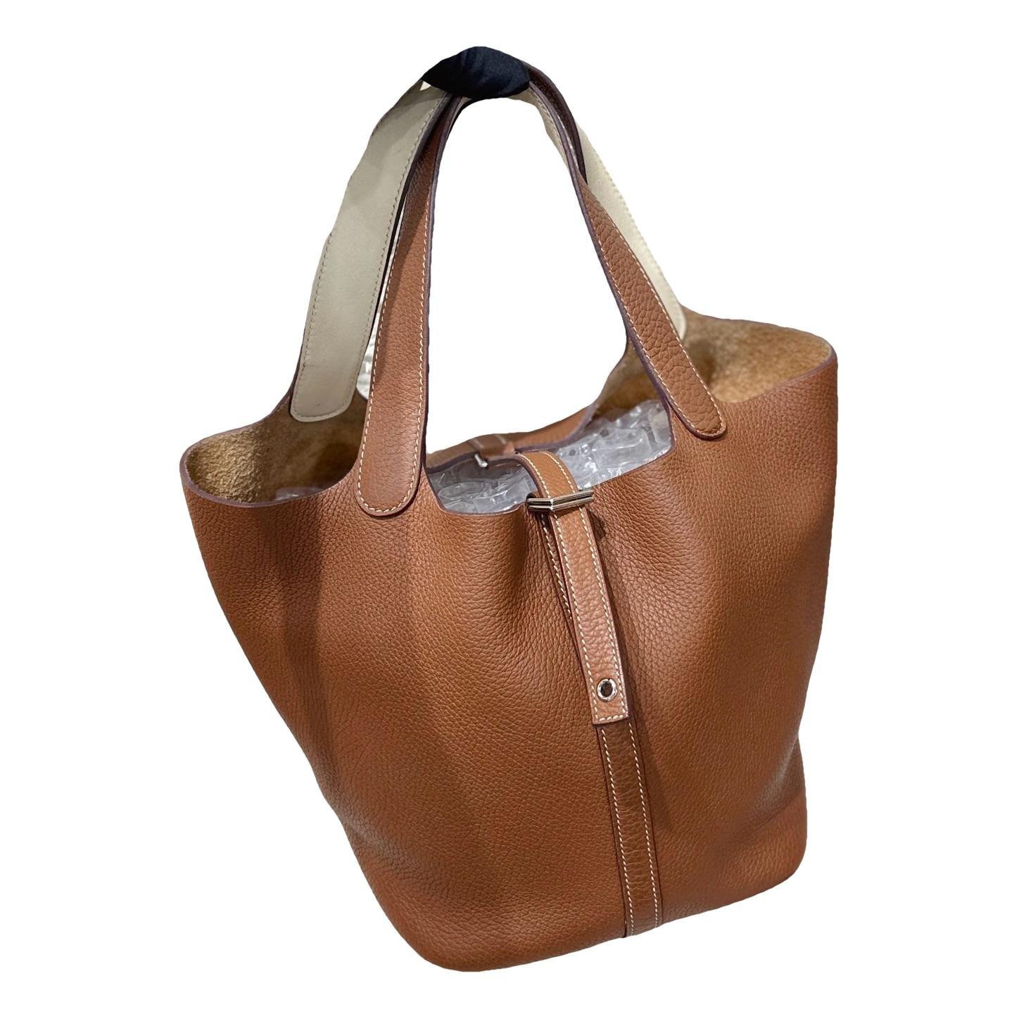 Picotin leather handbag