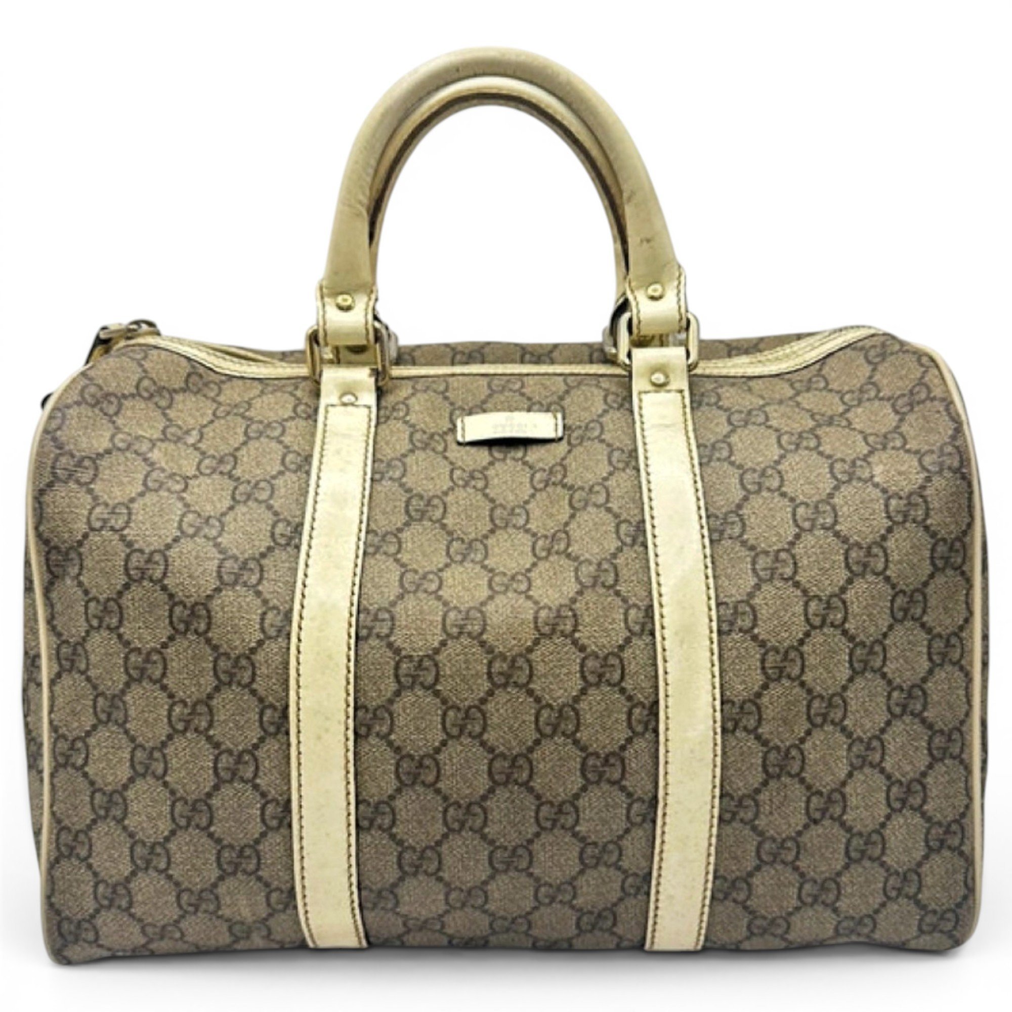 Boston leather bowling bag