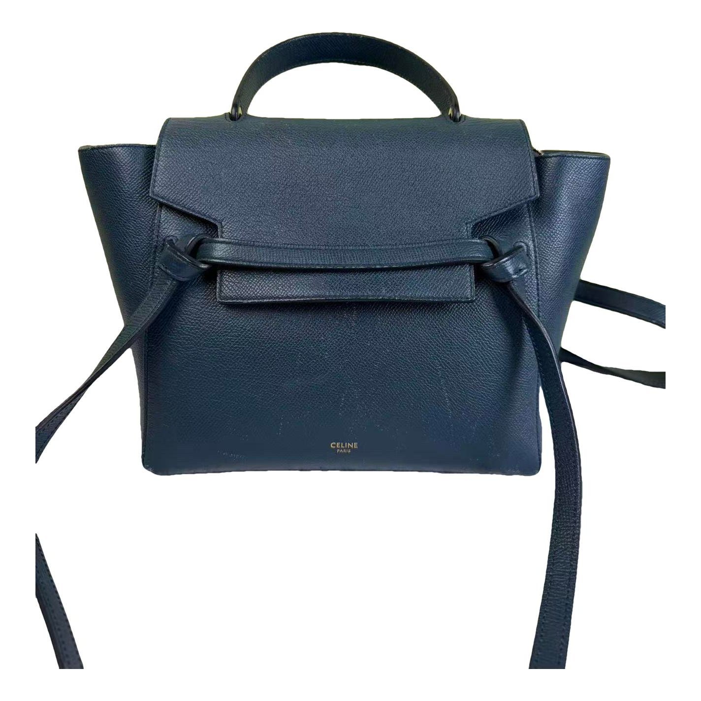 Belt leather handbag