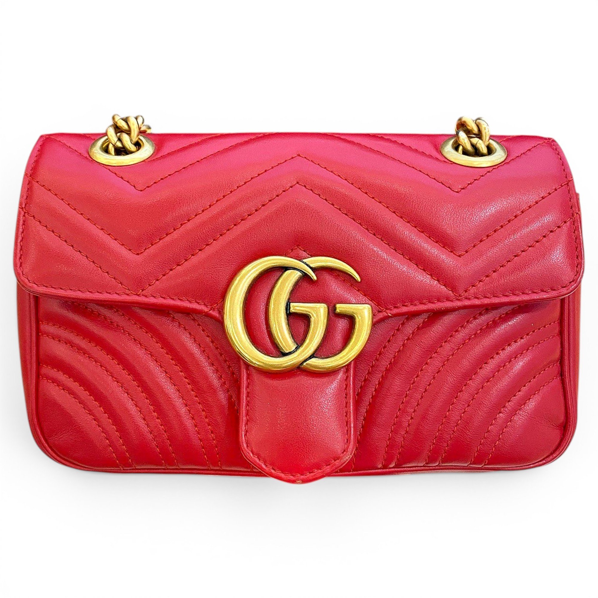 GG Marmont Flap leather handbag