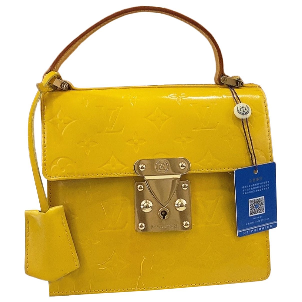 Spring street patent leather handbag