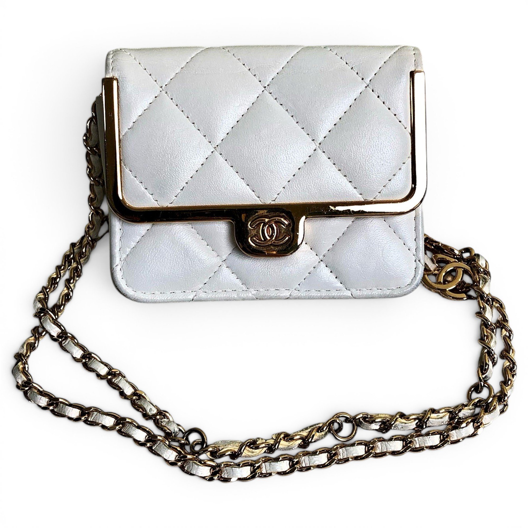 Trendy CC leather mini bag