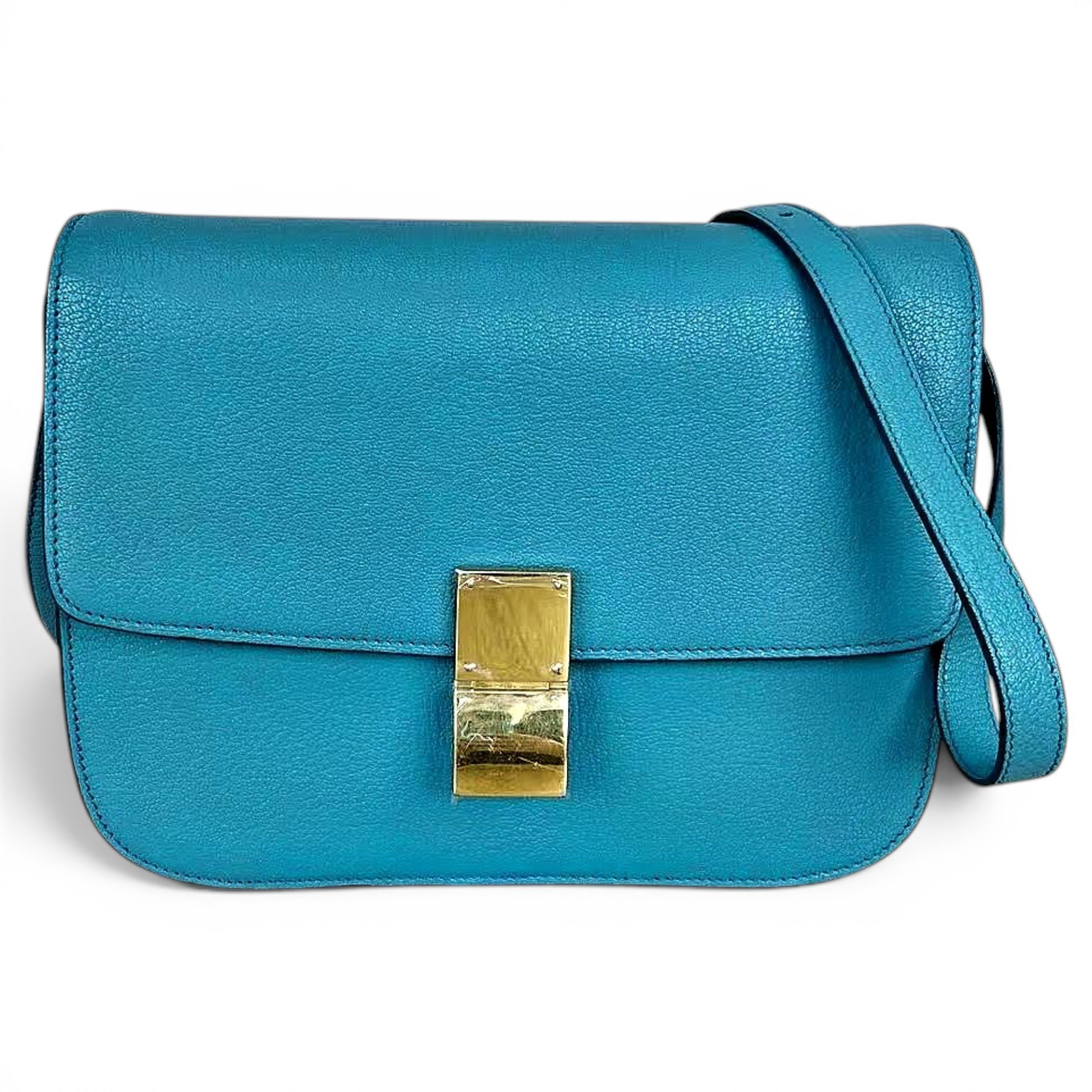 Classic leather crossbody bag