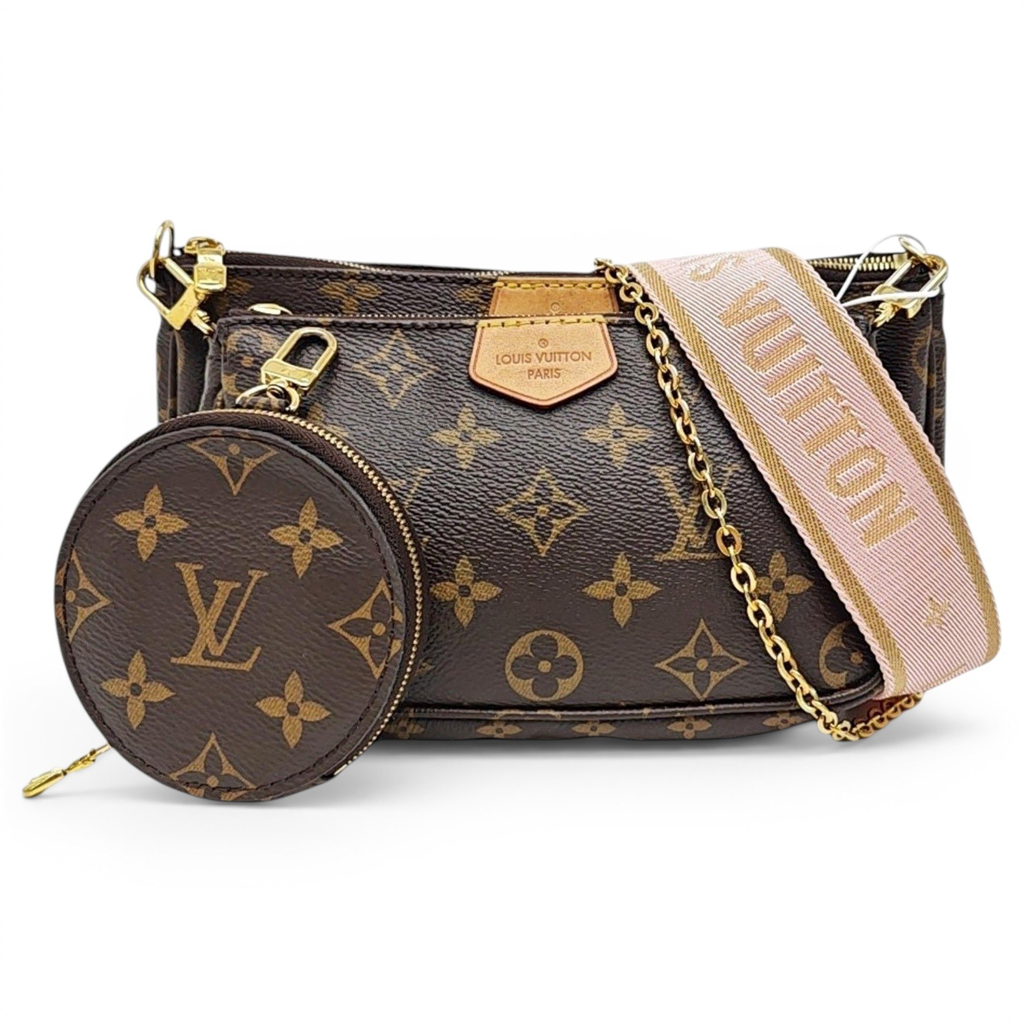 Maxi Multi Pochette Accessoires leather handbag