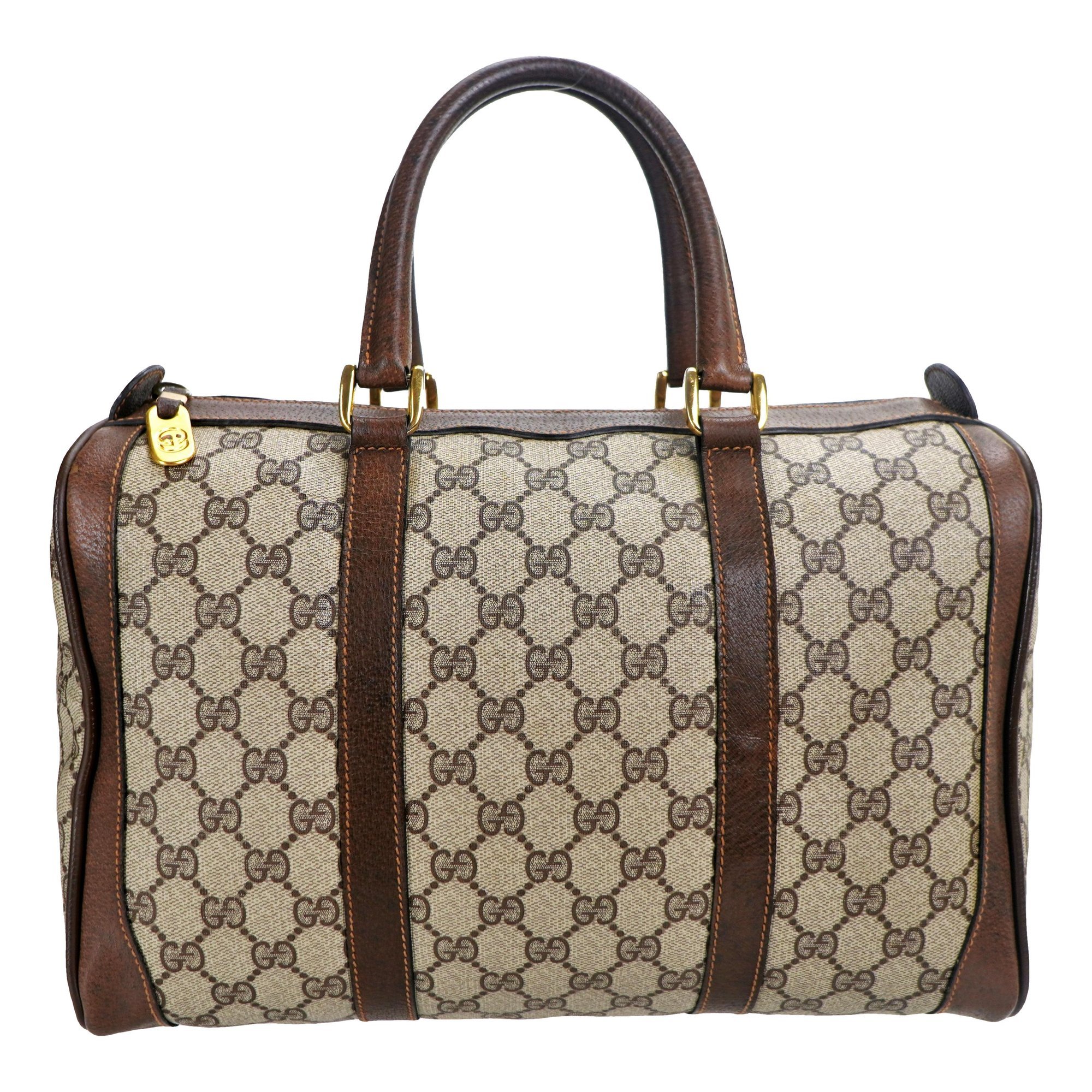 Boston leather tote