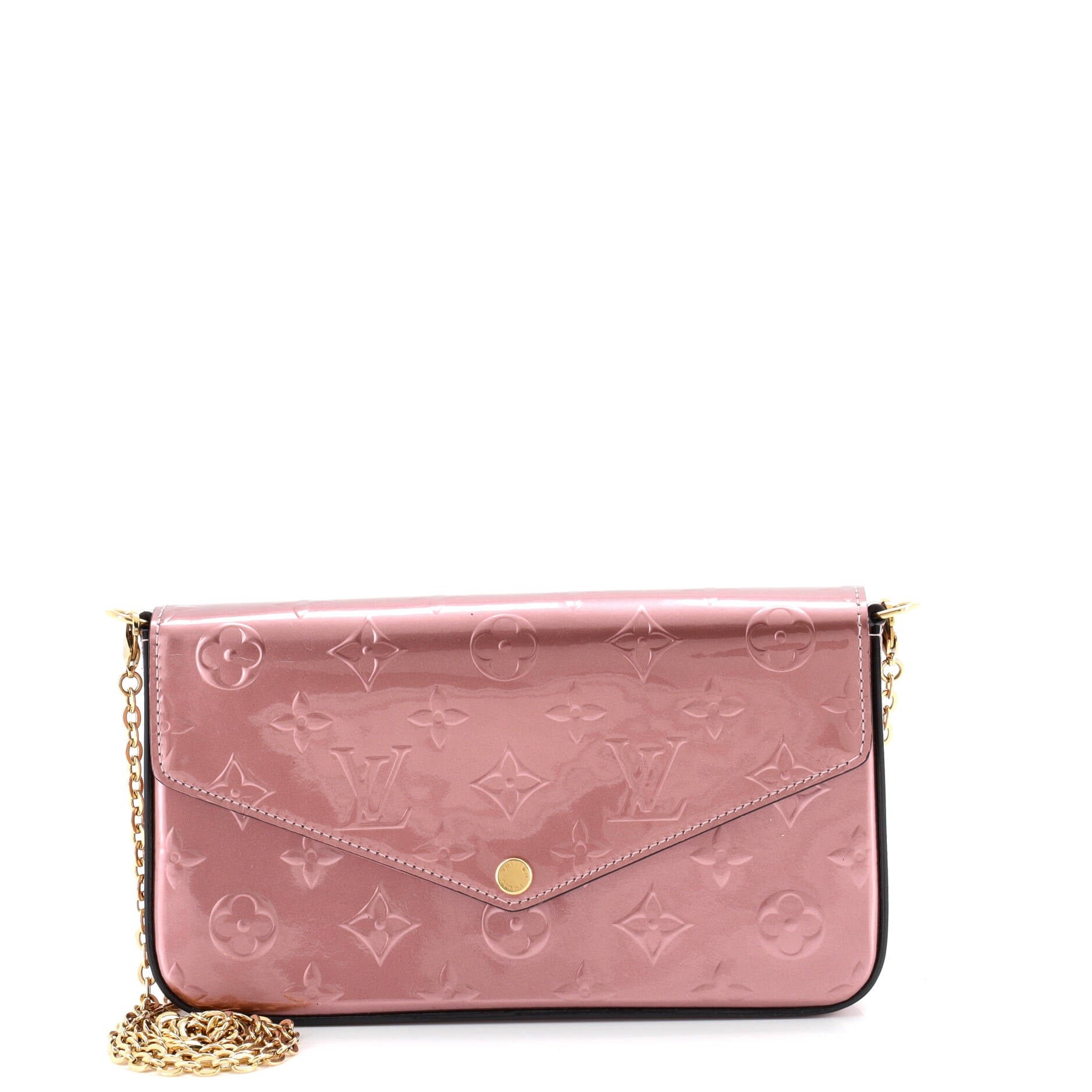 Louis Vuitton Felicie Pochette Limited Edition Metallic Monogram Vernis